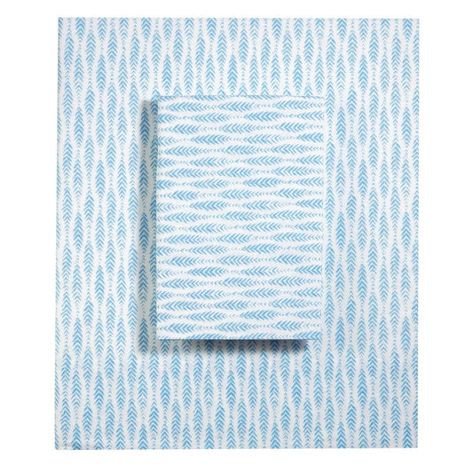 Feather Ogee French Blue Sheet Set Sheet Set 