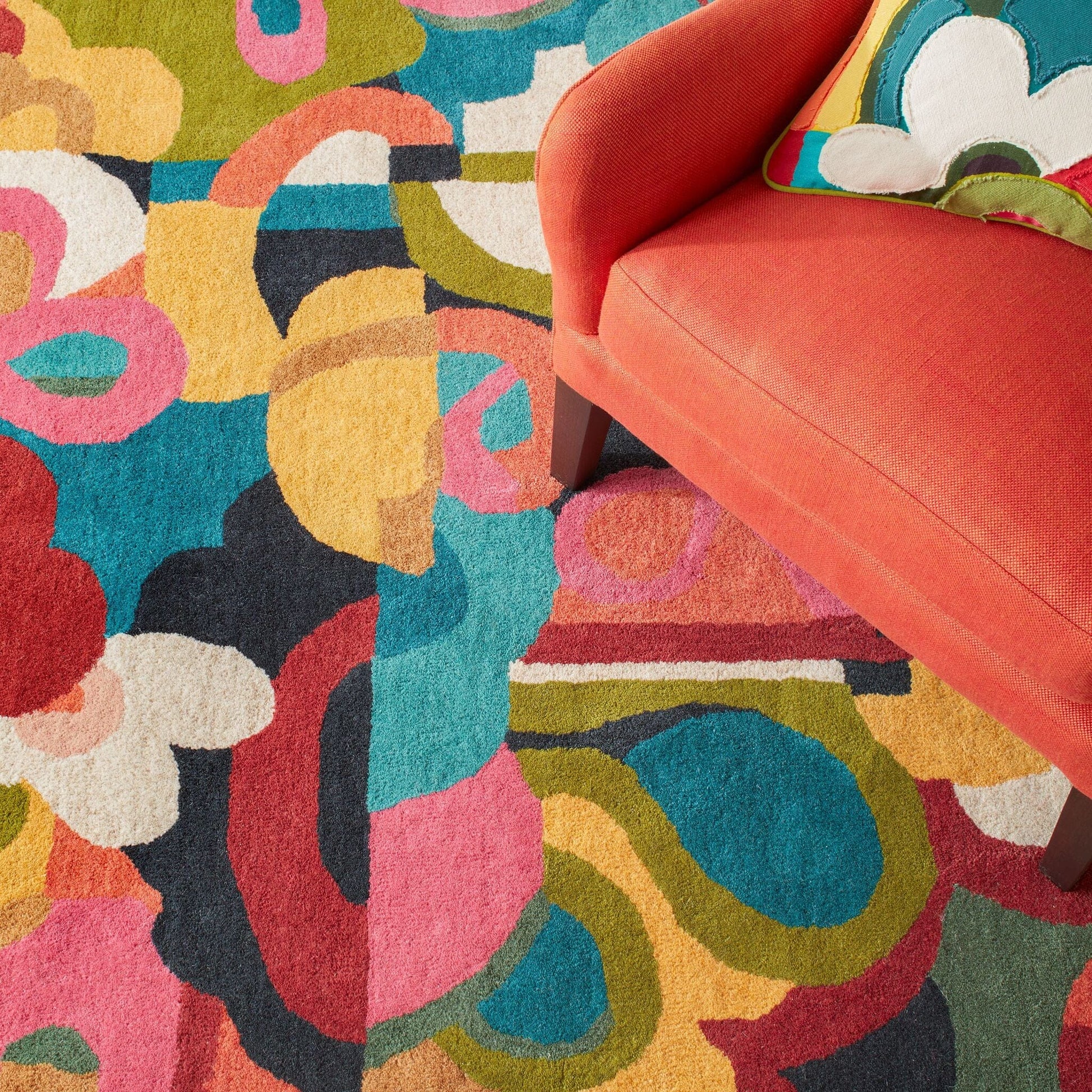 Field of Dreams Multi Hand Tufted Wool Rug Rugs 