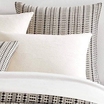 Fira Jacquard Black Coverlet Sham Coverlet Sham 