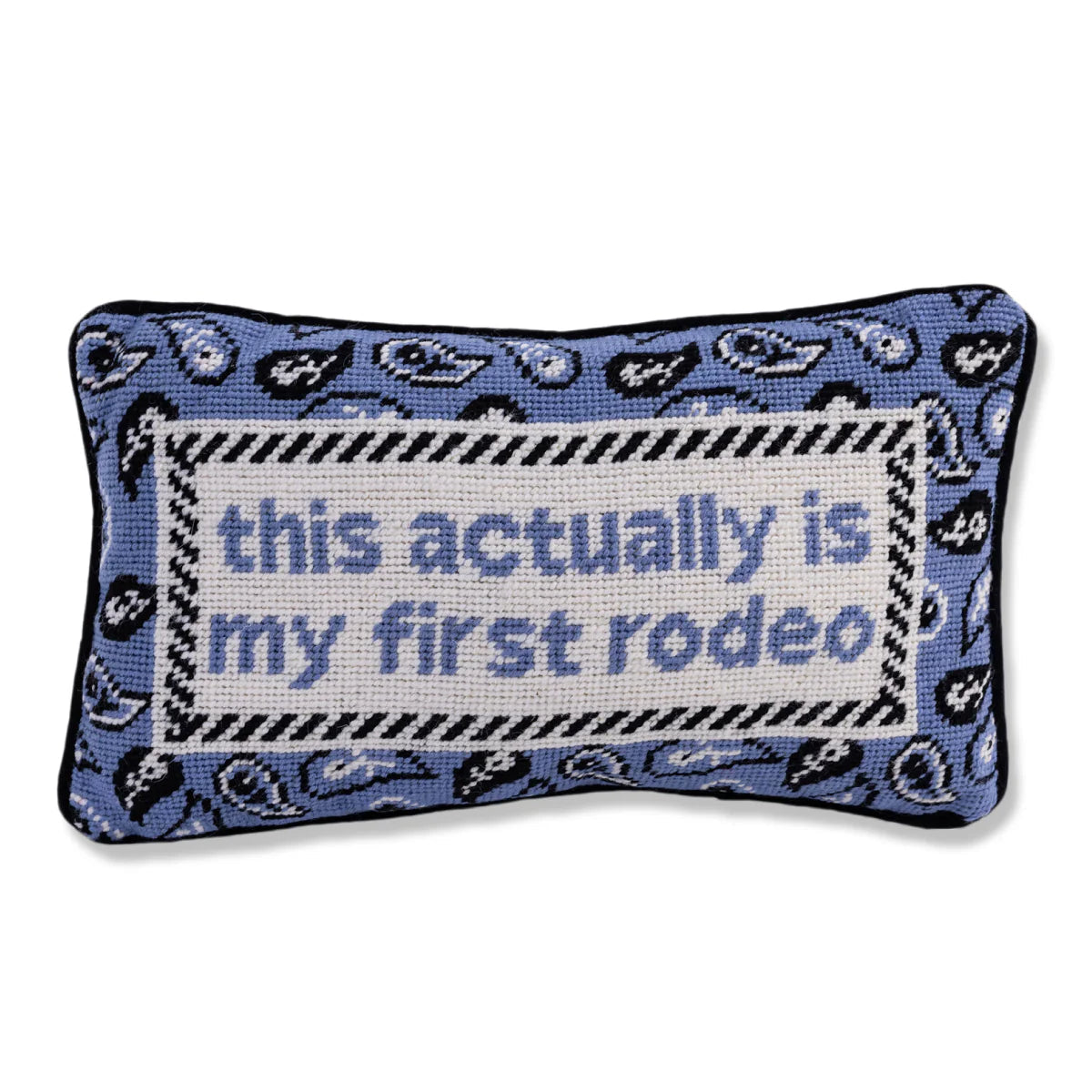 First Rodeo Needlepoint Pillow Pillows 