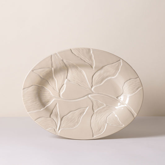 Florita Platter 35cm- Glazed Sandstone Kitchen 