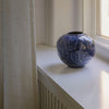 Florita Vase 15cm- Glazed Agate Blue Vases, Planters & Jars 
