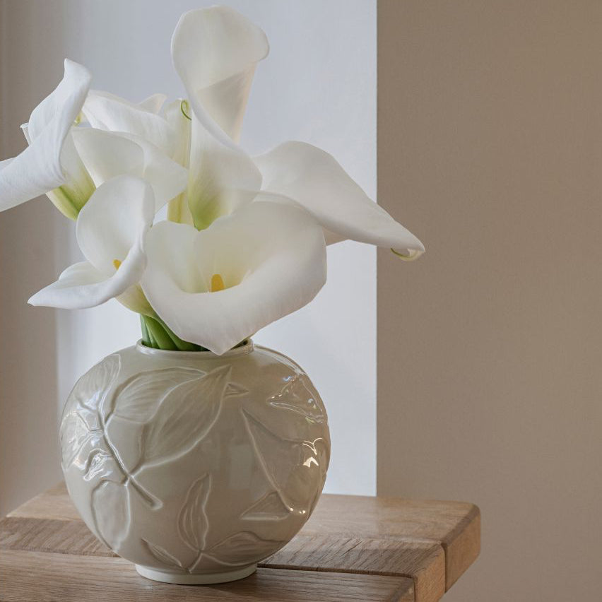 Florita Vase 15cm- Glazed Sandstone Vases, Planters & Jars 