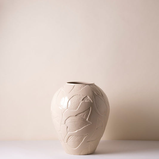 Florita Vase 30cm- Glazed Sandstone Vases, Planters & Jars 