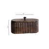 Fluted Mango Wood Box Objects & Accents 