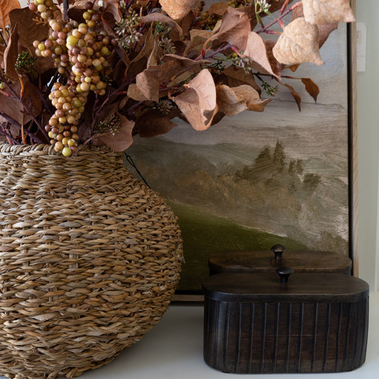 Fluted Mango Wood Box Objects & Accents 