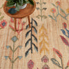 Folk Floral Kilim Natural Handwoven Jute Rug RUGS 