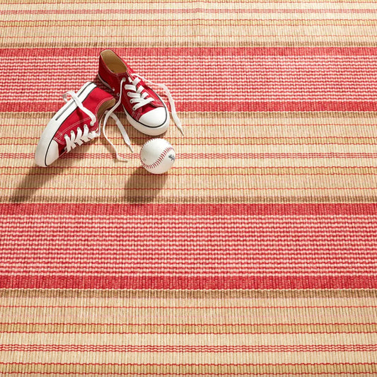 Framboise Ticking Multi Machine Washable Rug WASHABLE 