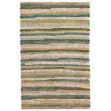 Francisco Green Handwoven Cotton Rug Rugs 