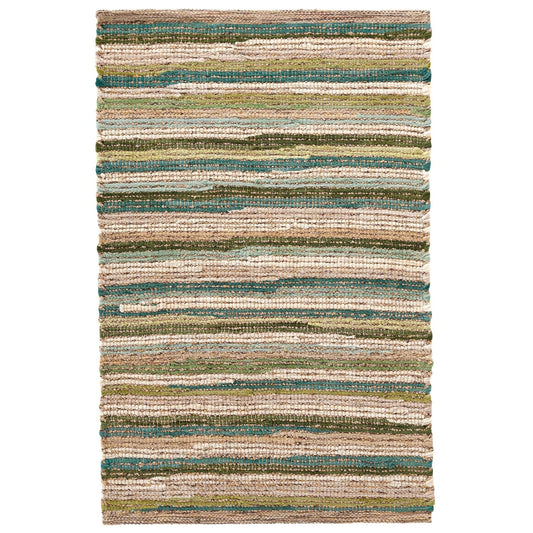 Francisco Green Handwoven Cotton Rug Rugs 