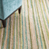 Francisco Green Handwoven Cotton Rug Rugs 
