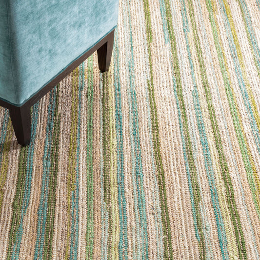Francisco Green Handwoven Cotton Rug Rugs 