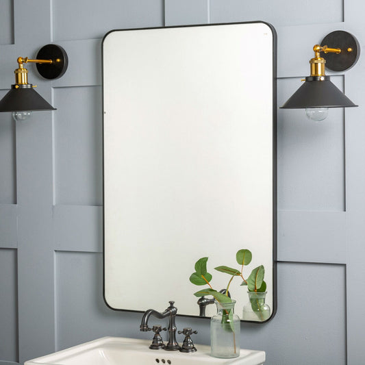 Franco Black Metal Mirror Mirrors 