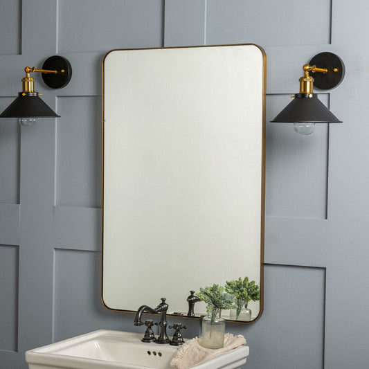 Franco Gold Metal Mirror Mirrors 