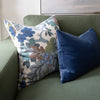 French Blue Velvet - Lumbar Pillows 