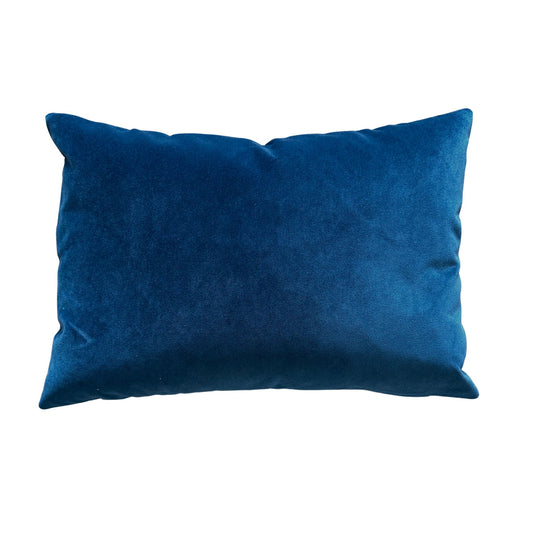 French Blue Velvet- Lumbar Pillows 