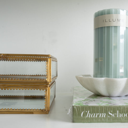 Fresh Sea Salt Pillar Candle Candles & Home Fragrance 