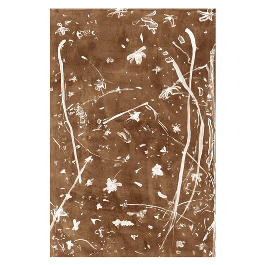 Frond Gestures I- Canvas Framed Art Mocha 
