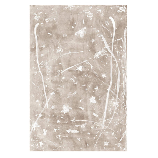 Frond Gestures I- Canvas Framed Art Taupe 
