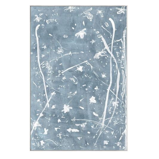 Frond Gestures I- Framed Canvas Framed Art 