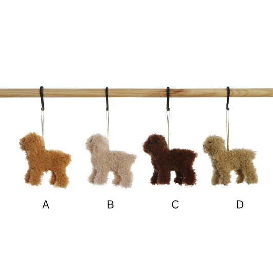 Furry Poodle Ornament Objects & Accents 