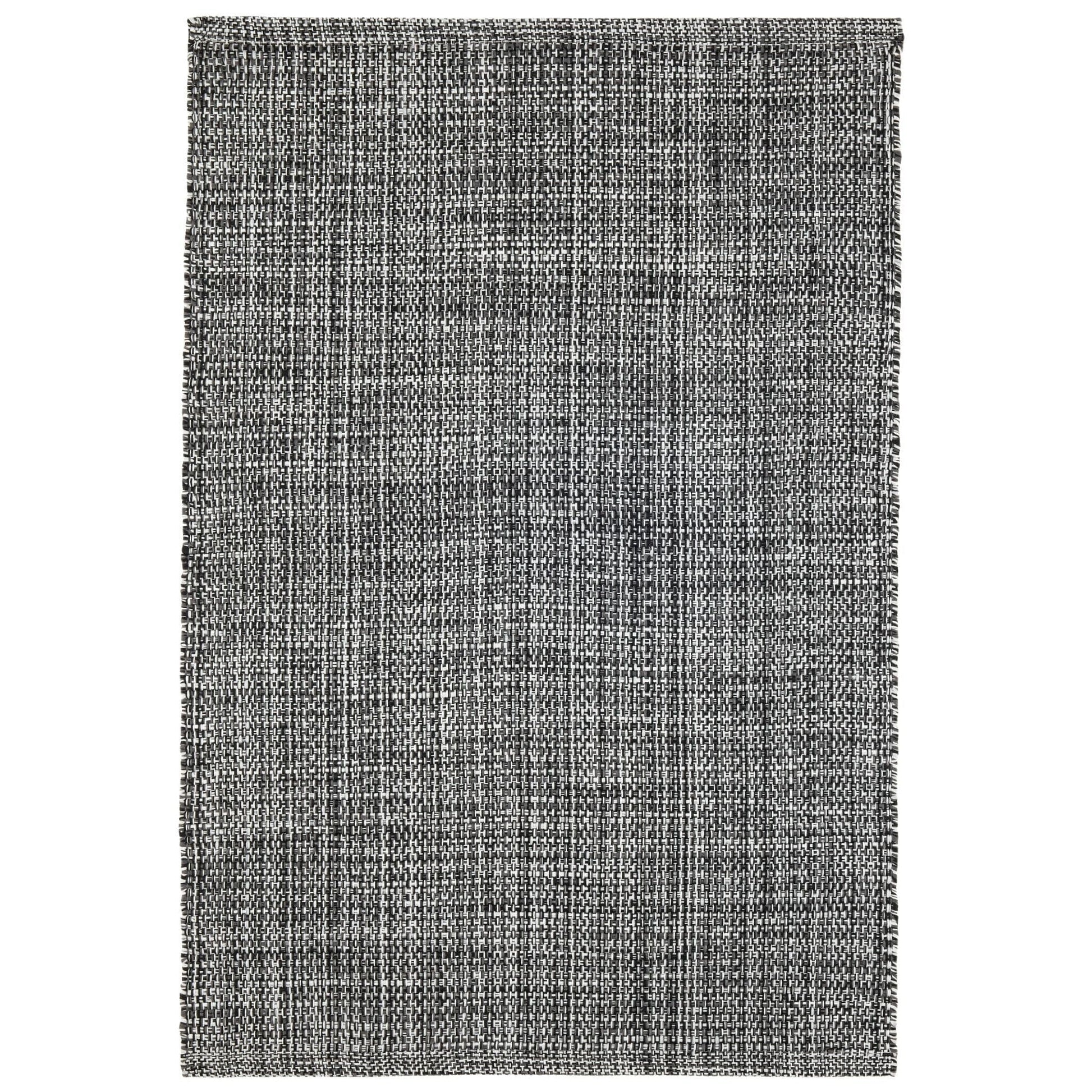 Fusion Black Handwoven Indoor/Outdoor Rug Rugs 