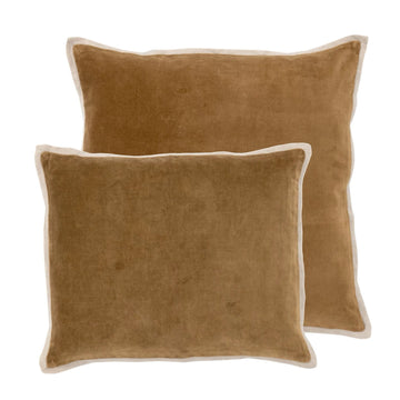 Gehry Velvet/Linen Sand Decorative Pillow Pillow 