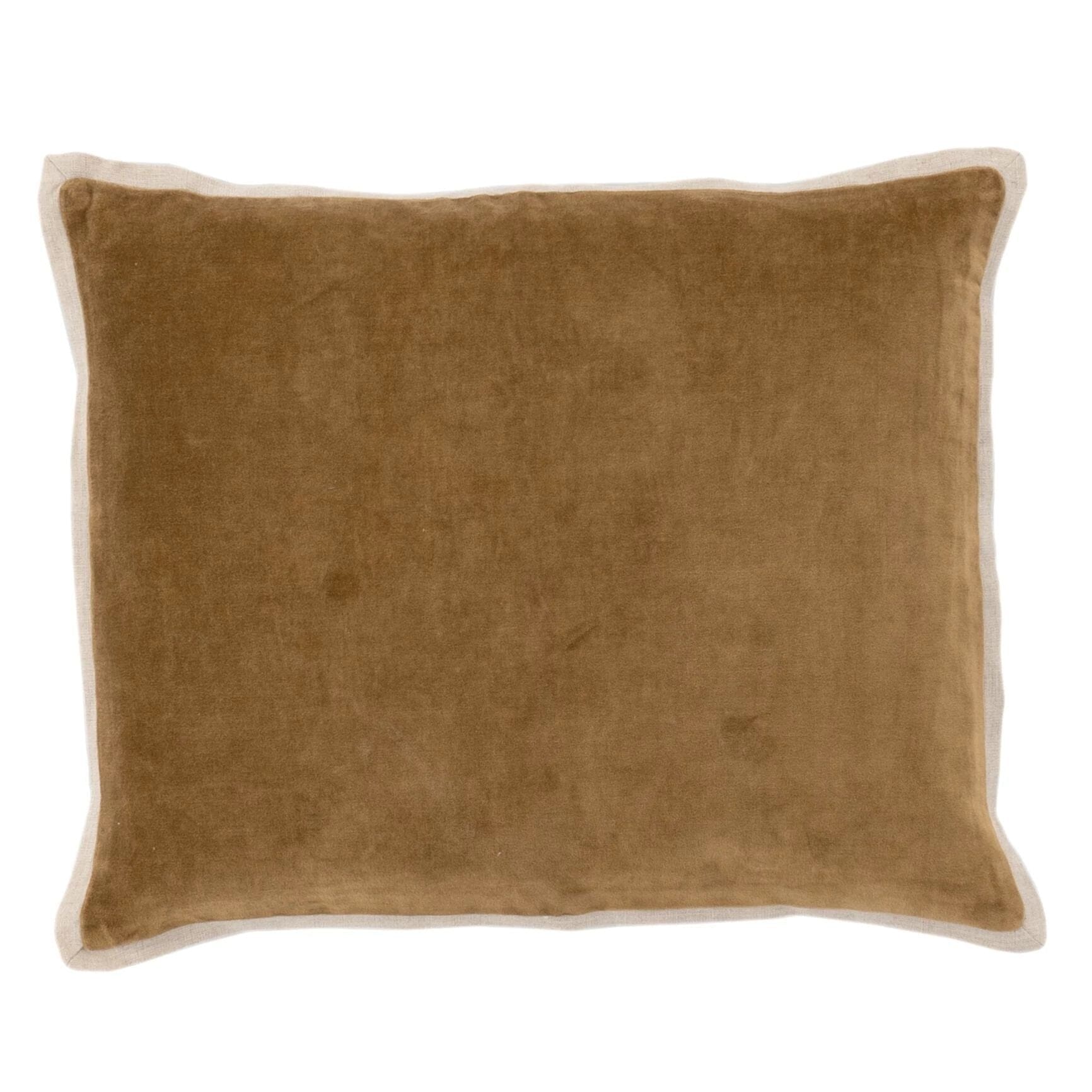 Gehry Velvet/Linen Sand Decorative Pillow Pillow 