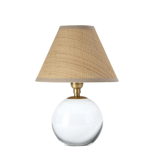 Giorgio Crystal Mini Lamp Table Lamps Rattan Shade 