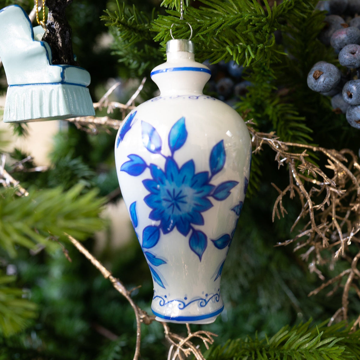 Glass Ginger Jar Ornament Objects & Accents 