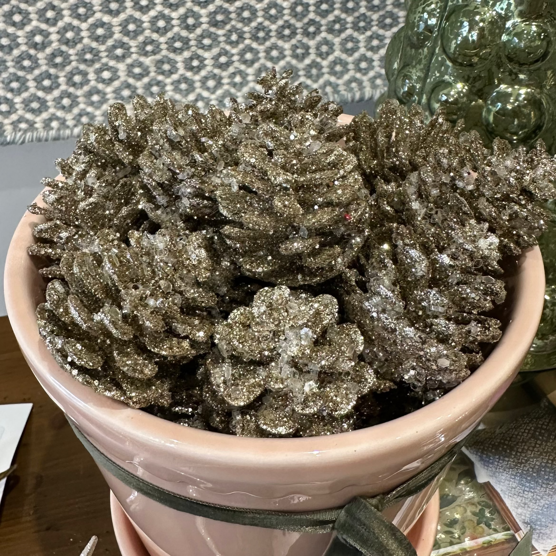Glittered Pinecones - 24 Objects & Accents 
