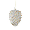 Gold Gilded Frosted Glass Pinecone Ornament- 5.25" Objects & Accents 