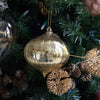 Gold Ribbed Mercury Glass Onion Ornament - 5" Objects & Accents 