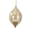 Gold Ribbed Mercury Glass Teardrop Ornament- 7" Objects & Accents 