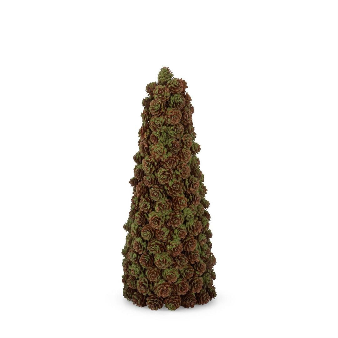 Green & Brown Pinecone Tree Objects & Accents 