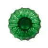Green Swirl Glass Inkwell & Lid Objects & Accents 