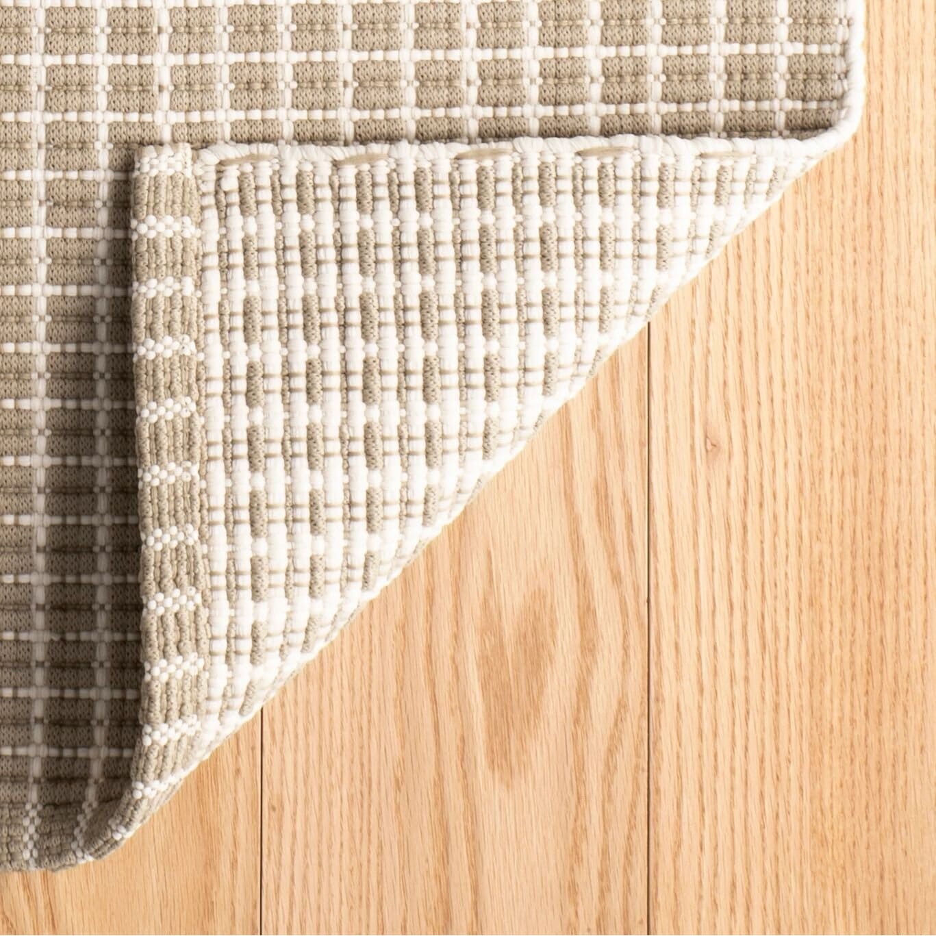 Gridiron Wheat Handwoven Indoor/Outdoor Rug Rugs 