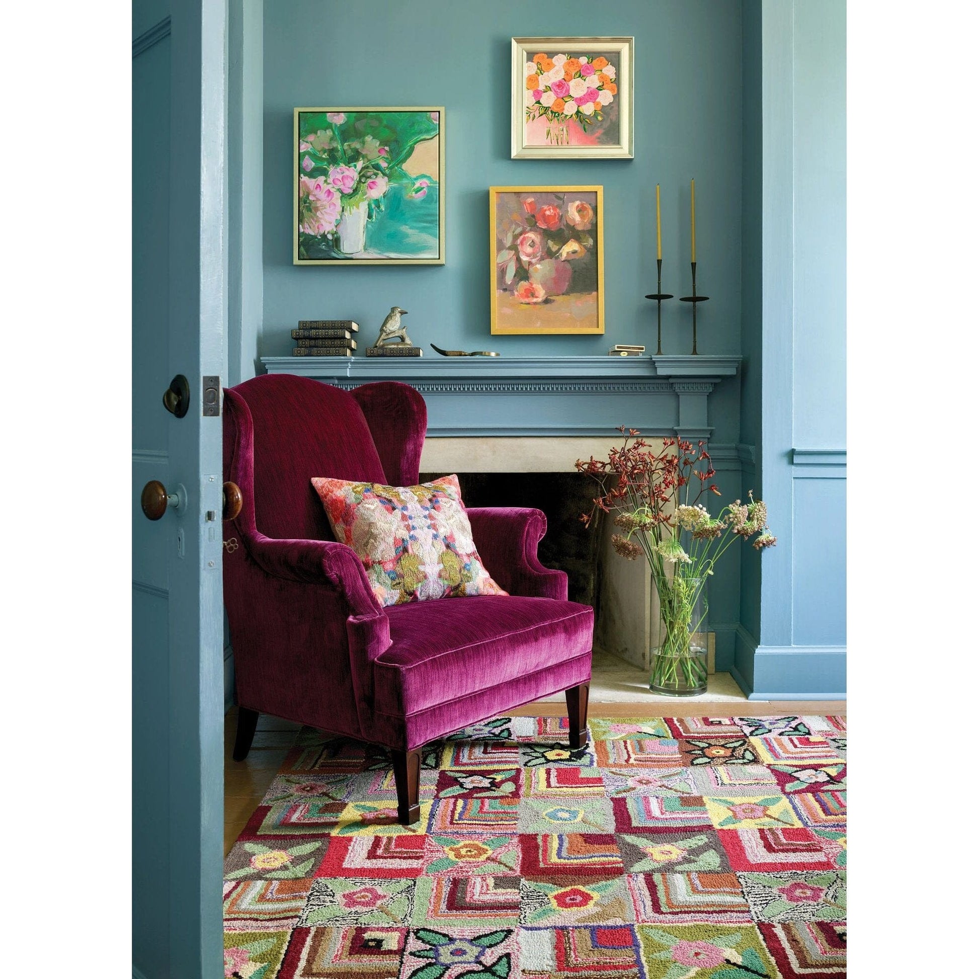 Gypsy Rose Hand Hooked Wool Rug - Multi Rugs 