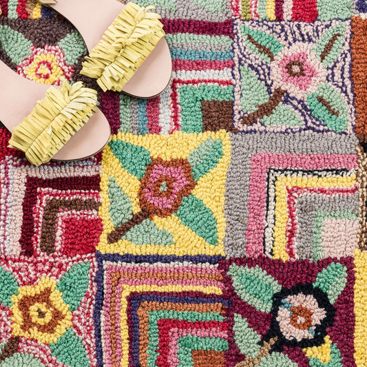 Gypsy Rose Hand Hooked Wool Rug - Multi Rugs 