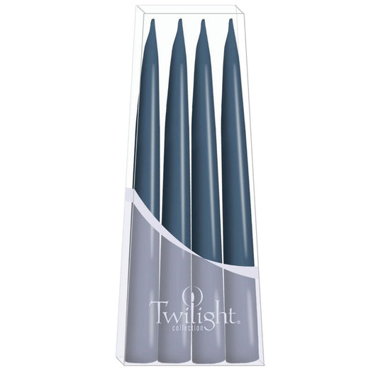 Hand-Dipped Danish Tapers - Blue Grey - Set of 4 Candles & Home Fragrance 