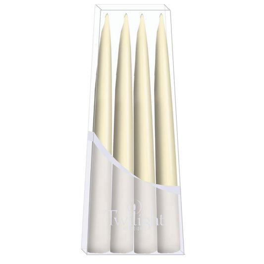 Hand-Dipped Danish Tapers - Off-White - Set of 4 Candles & Home Fragrance 