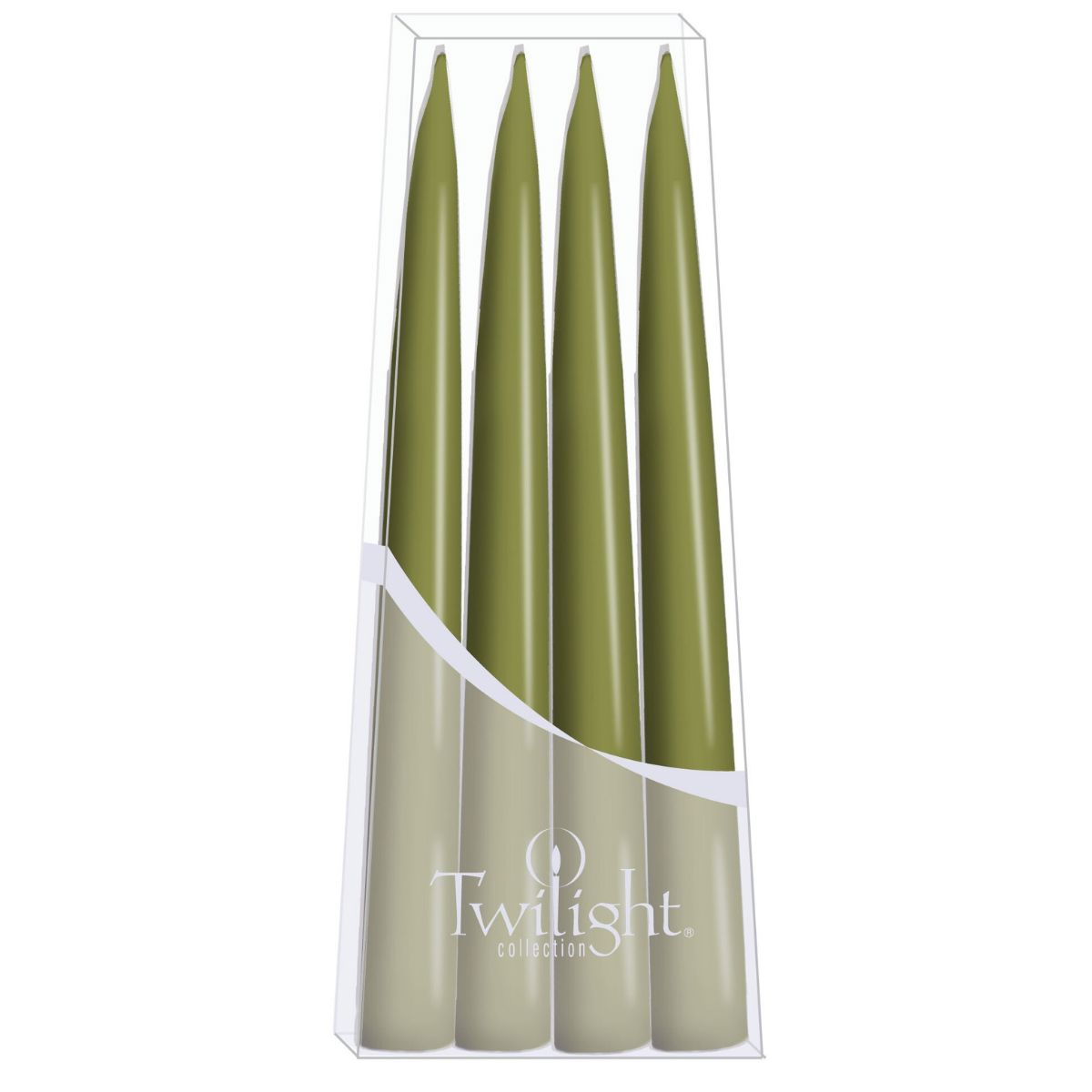 Hand-Dipped Danish Tapers - Olive - Set of 4 Candles & Home Fragrance 