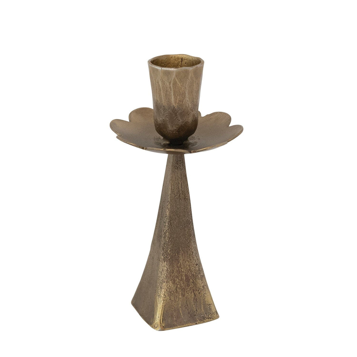 Hand-forged Metal Flower Shaped Taper Holder Candles & Home Fragrance 