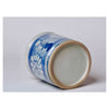 Hand Painted Floral Blue and White Porcelain Cachepot Vases, Planters & Jars 