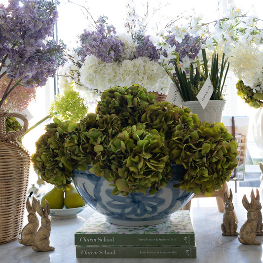 Hand-Painted Stoneware Bowl Kitchen 