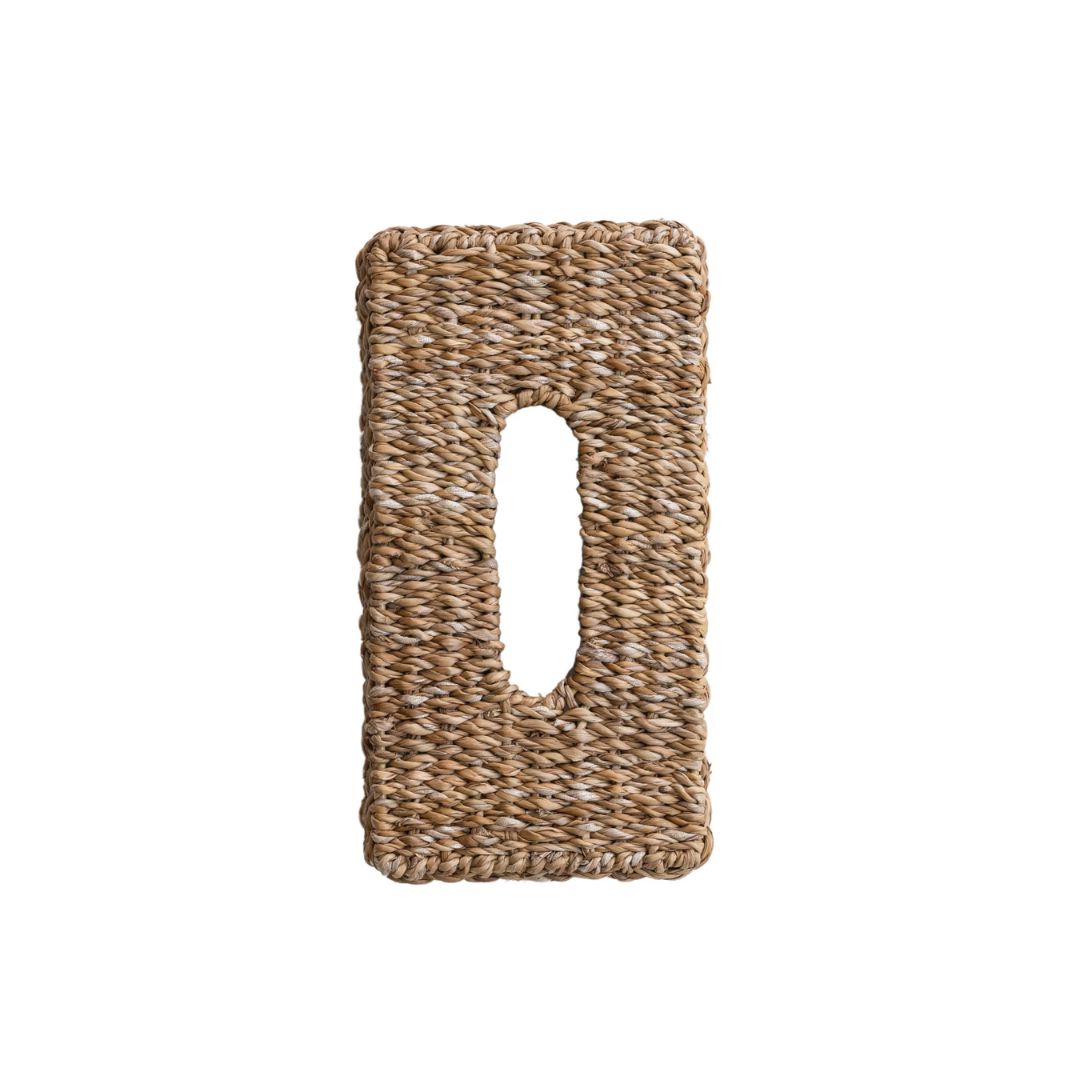 Hand Woven Seagrass Tissue Box Cover Bath and Vanity 