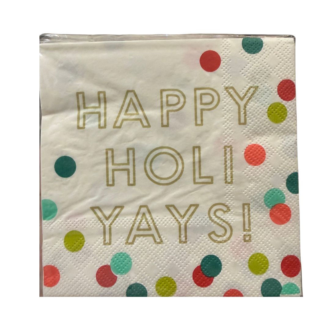 Happy Holi-Yays! - Cocktail Napkin Kitchen 