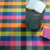 Happy Plaid Multi Handwoven Indoor/Outdoor Rug Rugs 