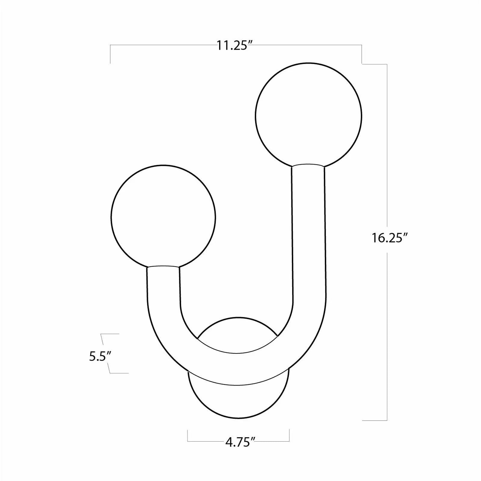 Happy Sconce Left Side Wall Sconces 