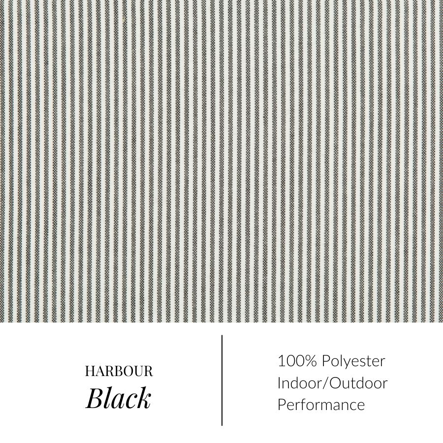 Harbour Black Fabric By the Yard 